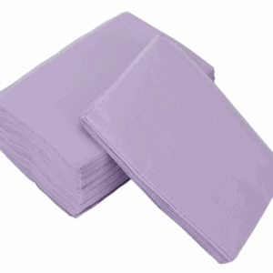 Baberos dentales impermeables, 125 unid. por paquete. Morado